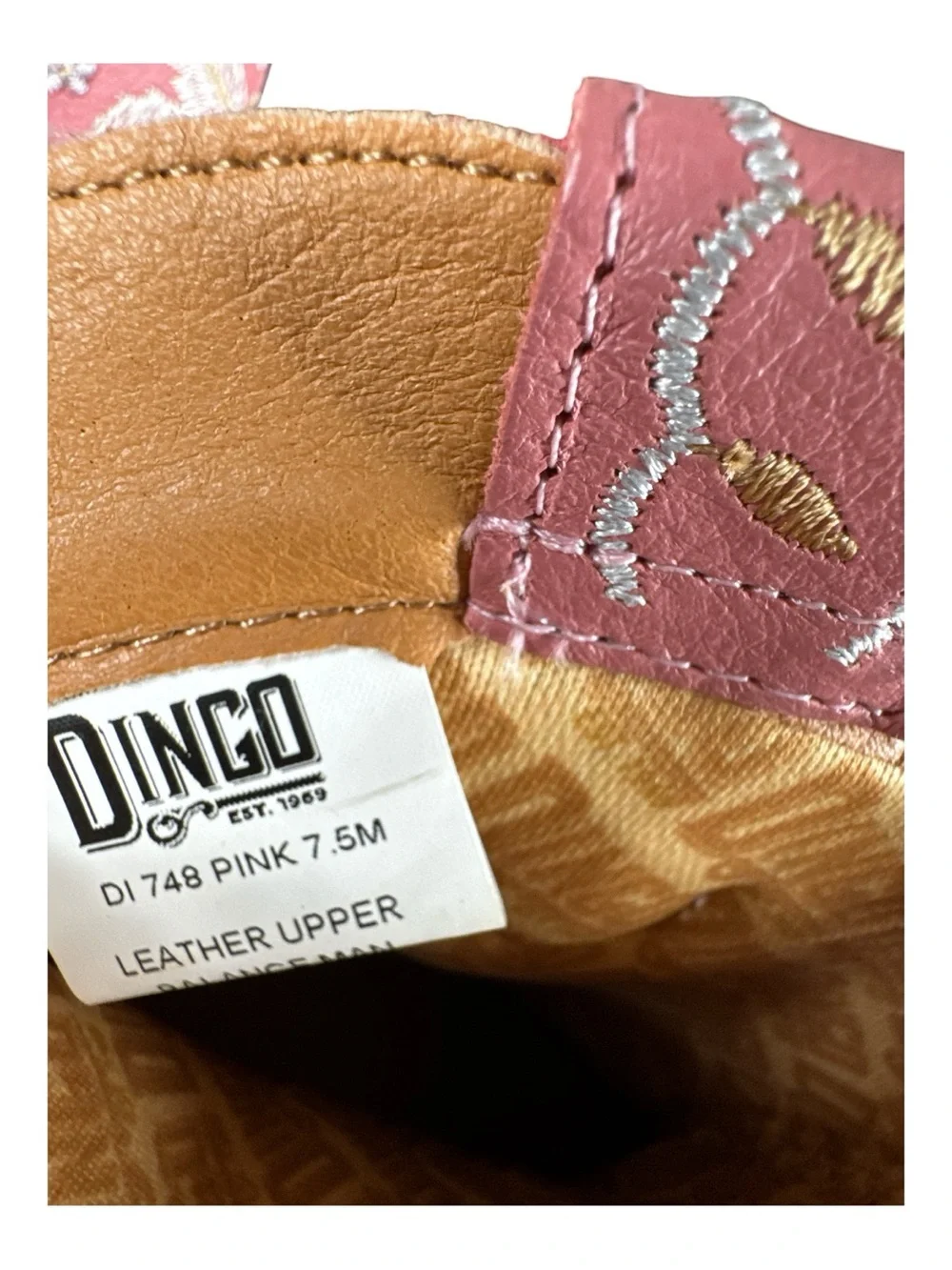 DINGO Primrose Pink Floral Ankle Western Bootie